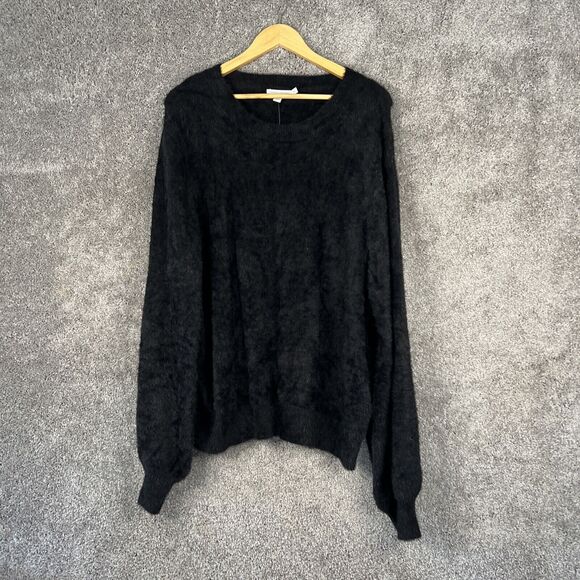 Thread 4 Thoughts Sweater Womens 2X Black Long Sleeve Scoop Neck Stitch Fix - Picture 1 of 11